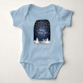 Winter Holiday Fairy Tale Fantasy Snowy Forest Romper (Voorkant)