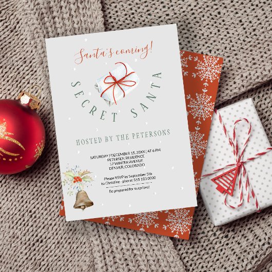 Winter Holiday | Geheime kerstfeestdag Kaart