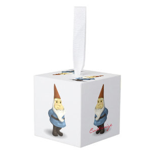 Winter Holiday Gnome Thunder_Cove Kubus Ornament