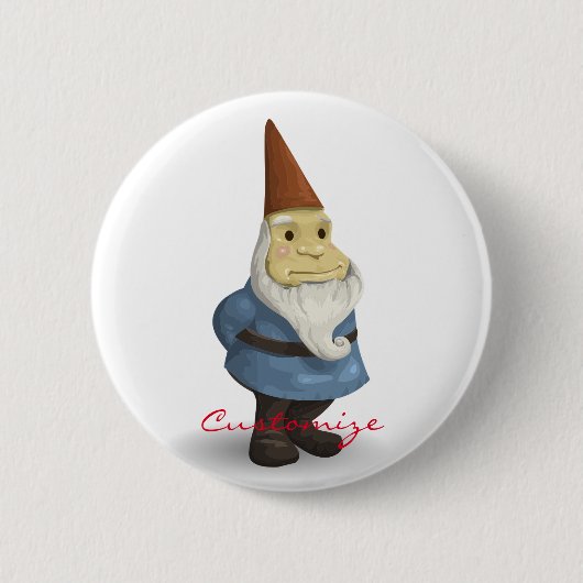 Winter Holiday Gnome Thunder_Cove Ronde Button 5,7 Cm (Voorkant)