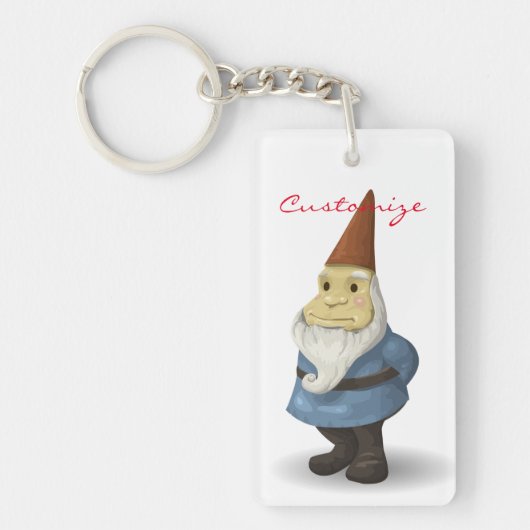Winter Holiday Gnome Thunder_Cove Sleutelhanger (Voorkant)