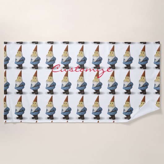 Winter Holiday Gnome Thunder_Cove Strandlaken (Voorkant)