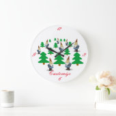 Winter Holiday Gnomes kerstbomen Thunder_Cove Grote Klok (Huis)