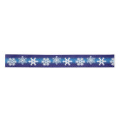 Winter Holiday Kerstmis White Snowflake Patroon Lint (Voorkant)