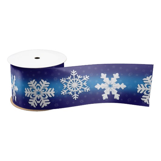 Winter Holiday Kerstmis White Snowflake Patroon Lint (Spoel)