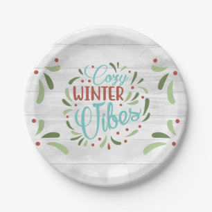 Winter Holiday Papieren Bordje