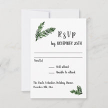 Winter Holiday Party Event Receptie RSVP