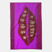 Winter Holiday Smile Kitchen Towel Theedoek (Verticaal)