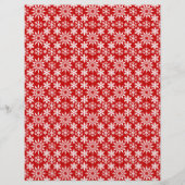 Winter Holiday Snowflakes Letterhead (Achterkant)