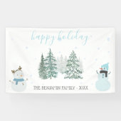 Winter Holiday Spandoek (Horizontaal)