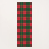 Winter Holiday Tartan pattern  Scottish red green Yogamat (Achterkant)