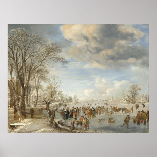 Winter Holland - Aert van der Neer Poster d'Art (Devant)