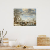 Winter Holland - Aert van der Neer Poster d'Art (Cuisine)