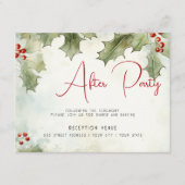 Winter Holly bessen na feest Informatiekaartje (Voorkant)