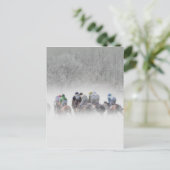 Winter Horse Race Briefkaart (Staand voorkant)