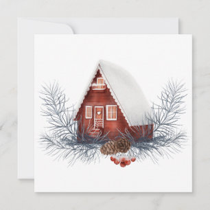 Winter House Festive Kaart