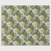 Winter House Vintage Illustration Cadeaupapier (Vlak)