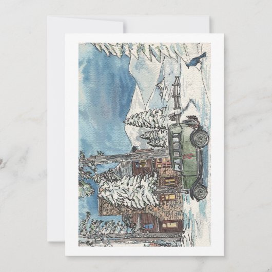 Winter Huis Kaart (Voorkant)
