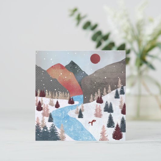 Winter Hunting Fox (Staand voorkant)