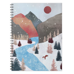 Winter Hunting Fox Notitieboek