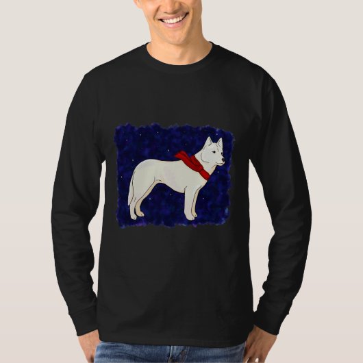 Winter Husky T-shirt (Voorkant)