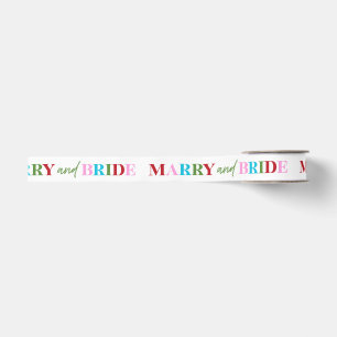 Winter Huwelijk & Bruid Bachelorette Grosgrain Lint