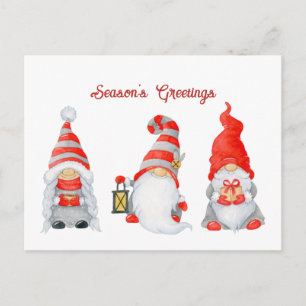 Winter Hygge Schattige Kerst Kabouters Feestdagenkaart