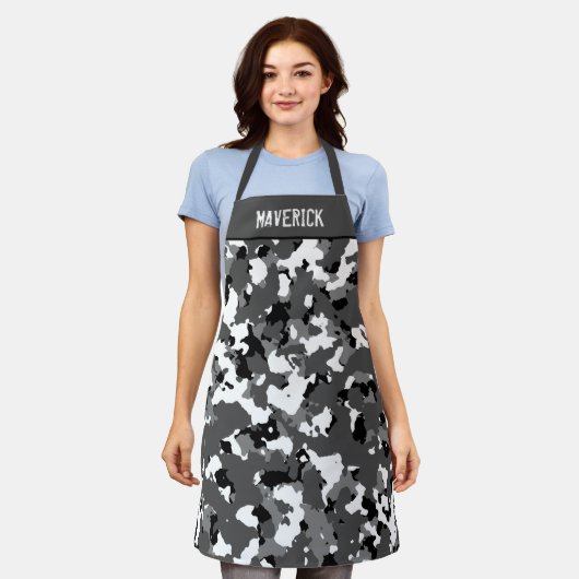 Winter Ice Camo Custom Schort (Gedragen)