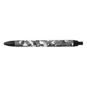 Winter Ice Camo Zwarte Inkt Pen (Voorkant)