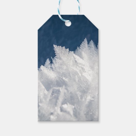 Winter Ice Crystals Cadeaulabel (Voorkant)