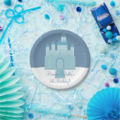 Winter Ice Frozen Palace Princess Birthday Party Papieren Bordje (Feest)