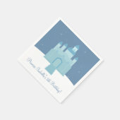 Winter Ice Frozen Palace Prinses Verjaardagsfeest Servetten (Hoek)