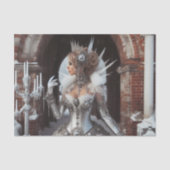 Winter Ice Queen Steampunk Victoriaans Industrieel Tissuepapier (Voorkant)