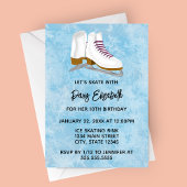 Winter Ice Skates Birthday Invitation