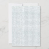 Winter Ice Skating Snow Birthday Party Kaart (Achterkant)