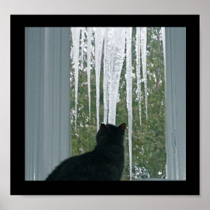 Winter Icicles Poster