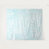 Winter Ijsblauwe Sneeuwvlok Foto Achtergrond Wandkleed (Voorkant (horizontaal))