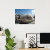 Winter IJsposter Poster (Thuiskantoor)