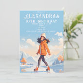 Winter IJsschaatspartij Kaart (Staand voorkant)