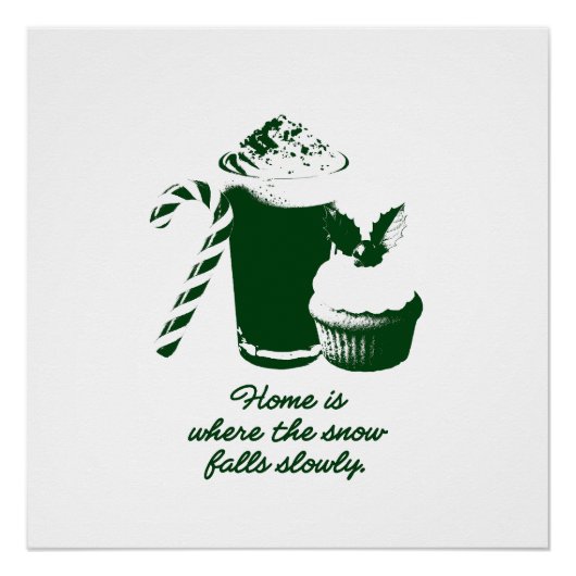 Winter illustration poster perfect poster (Voorkant)