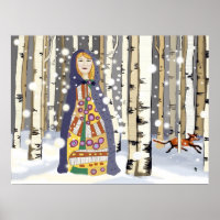 Winter in berkenbossen