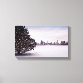 Winter in Chicago - Canvas Afdruk
