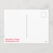 Winter in Chicago, Feestdagenkaart (Achterkant)