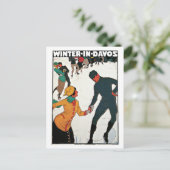  winter in Davos Briefkaart (Staand voorkant)