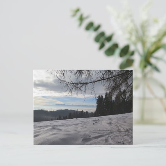Winter in de Gorce-bergen Briefkaart (Staand voorkant)