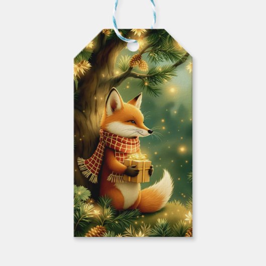 Winter in de Pijnbomen Cadeaulabel (Voorkant)