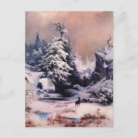 Winter in de Rockies - 1867 Briefkaart (Voorkant)
