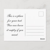 winter in de stad briefkaart (Achterkant)