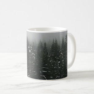 Winter in het bergbos, Oregon Koffiemok
