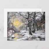 Winter in het bos briefkaart (Voorkant / Achterkant)